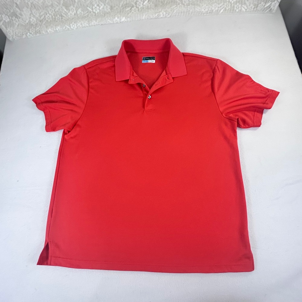 PGATOUR Mens Red Airflux Golf Polo Shirt XL Short Sleeve Performance‎